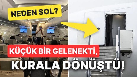 Zorunluluk Haline Gelmiş: Uçaklara Neden Soldan Biniliyor?