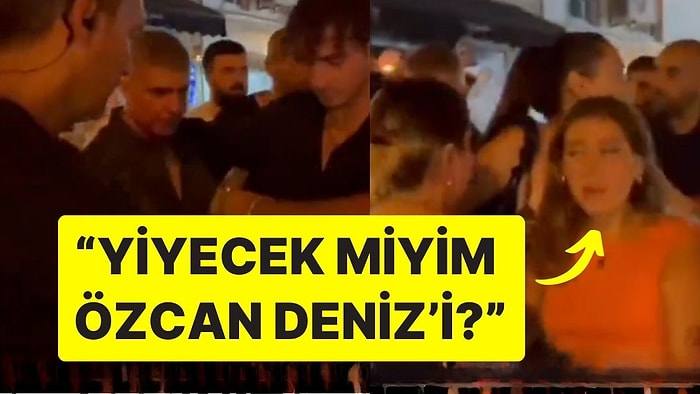 Özcan Deniz'in Korumaları Tarafından İtilen Genç Kadın İsyan Etti: "Yiyecek miyim Özcan Deniz'i?"