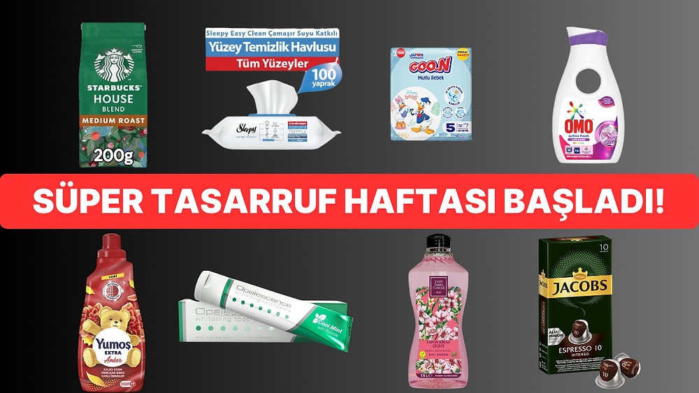 Amazon'da Süper Tasarruf Haftası Devam Ediyor! Yüzlerce Market Ürününde Kaçırmamanız Gereken İndirim Fırsatı