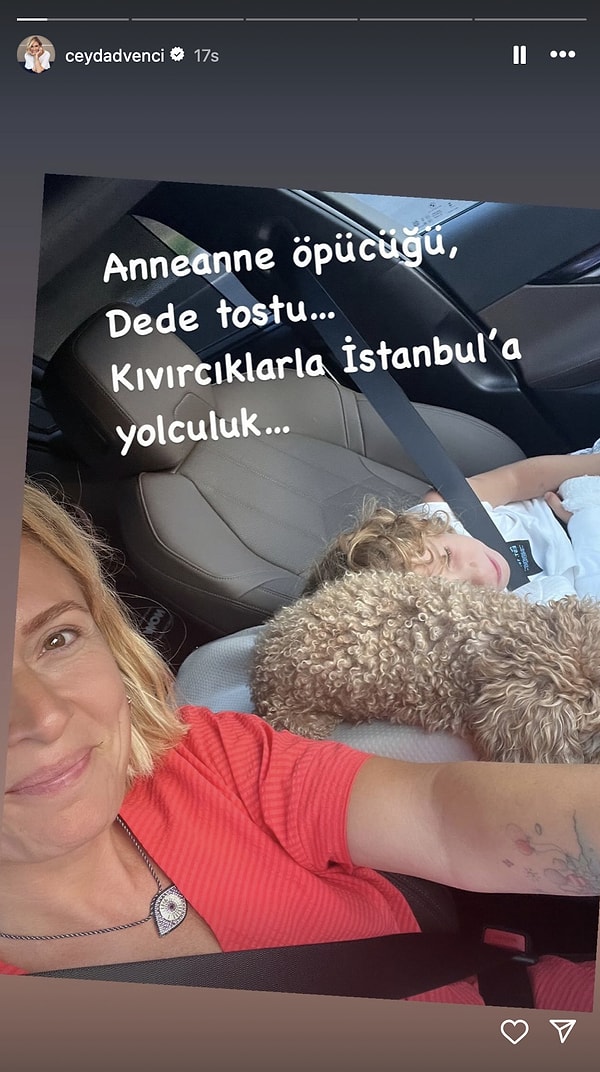 Ceyda Düvenci, İstanbul'un yolunu tuttu.