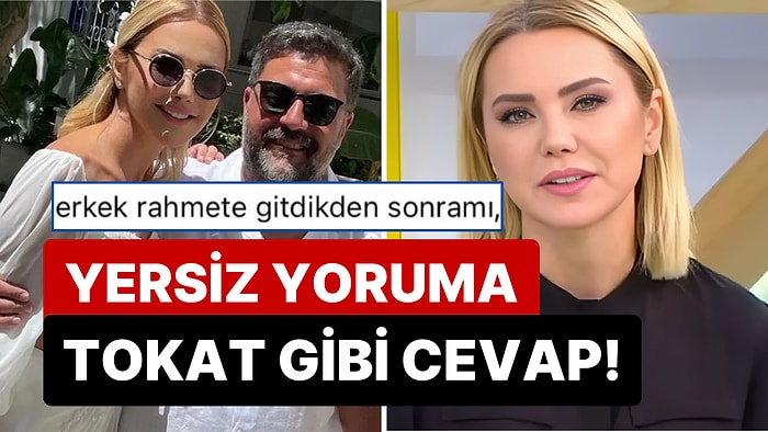 Ece Erken Gülümsediği Pozunda Cinayete Kurban Giden Eşini Öne Süren Bir Kullanıcıya Fena Had Bildirdi!