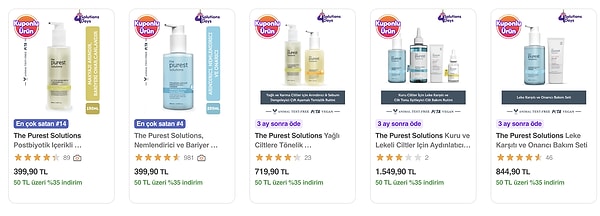 The Purest Solutions Mağazasında Sepette %30 İndirim