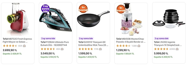 Tefal-WMF Sepette %15 - %10 Net İndirim