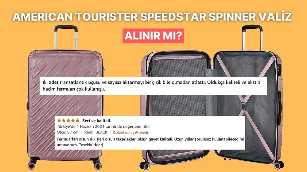 Samsonite'ın İkinci Markası'ndan American Tourister Speedstar Spinner Valiz Alınır Mı?