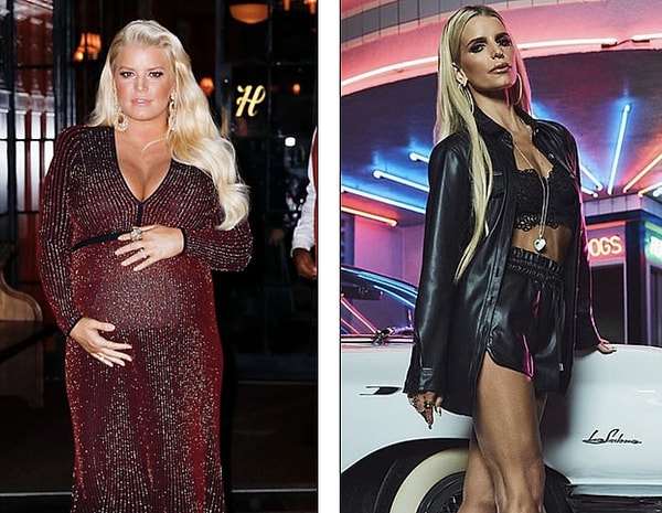 Jessica Simpson üçüncü bebeğinin 2019'daki doğumunun ardından, sadece bir yıl içinde 100 kilodan fazla verdi.