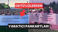 ODTÜ'lüler Geleneği Yine Bozmadı: Mezuniyet Törenindeki Pankartlarla Yaratıcılıklarını Konuşturan Öğrenciler