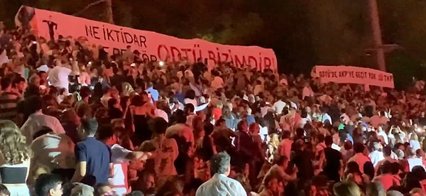 Törene öğrencilerin protestosu da adeta damga vurdu.