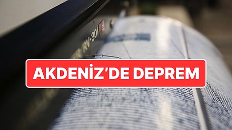 AFAD Duyurdu: Akdeniz’de 4.8 Büyüklüğünde Deprem