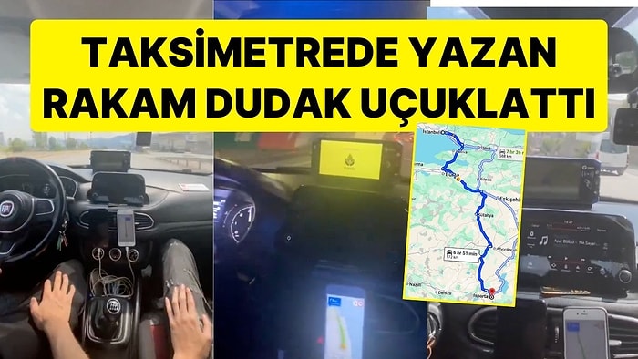 İstanbul'dan Taksiye Bindi, Isparta'ya Gitti! Taksimetrede Yazan Rakam Dudak Uçuklattı