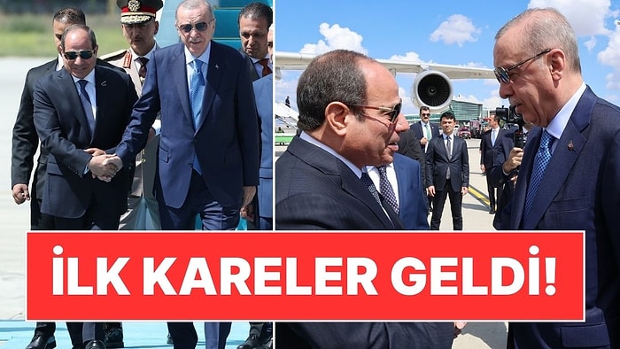 Erdoğan'dan Sisi'ye Havaalanında Samimi Karşılama: İlk Mesaj da Geldi!