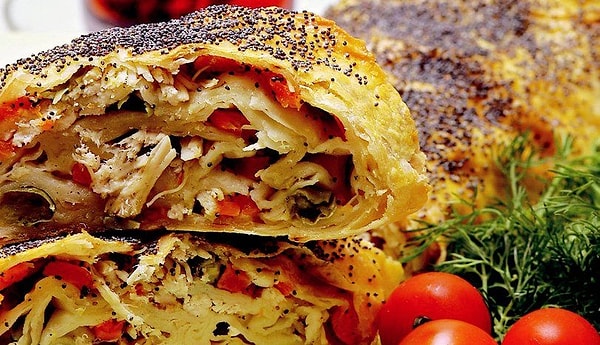 1. Tavuklu Börek  ve Patatesli Peynir Topları