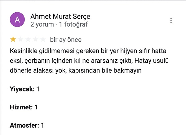 "Hijyen sıfır" diyen müşteriye iddia kuponu muamelesi...