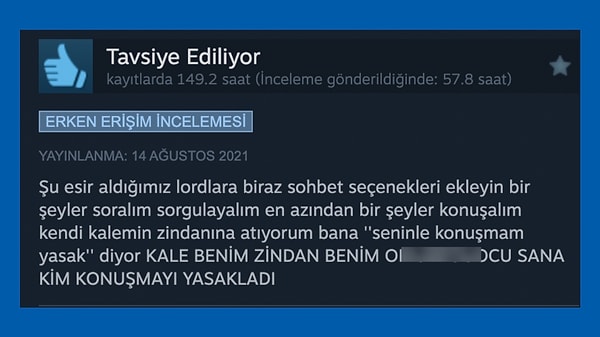 İnsan esiriyle iki lafın belini de kıramayacaksa batsın öyle koca zindan da kale de be!