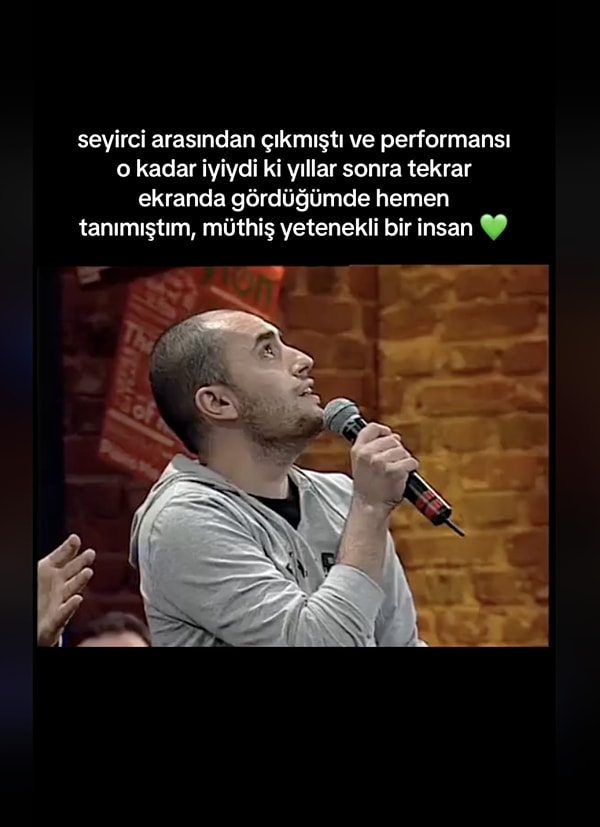 Doğaçlama gösteri yapılan televizyon programına sağladığı uyumla alkış toplayan Altınok'un o görüntüleri yıllar sonra yeniden gündem oldu.