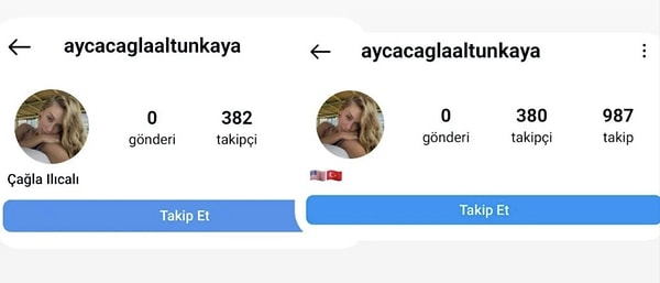 Çağla Altunkaya evlilik cüzdanını eline almasının üzerinden henüz 24 saat geçmeden Instagram profilinde soyadını değiştirdi. Kendisi artık Çağla Ilıcalı!