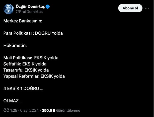 Demirtaş'ın son tweeti: