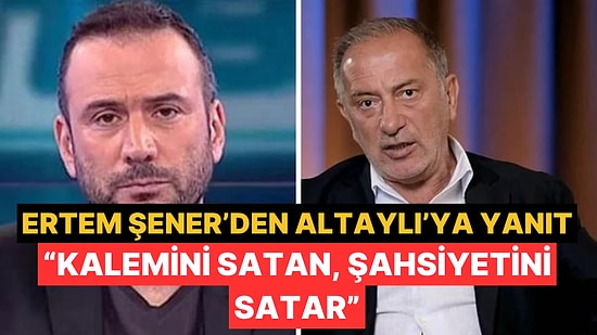 Ertem Şener, Fatih Altaylı'nın "Karaborsa" İddialarını Yanıtladı