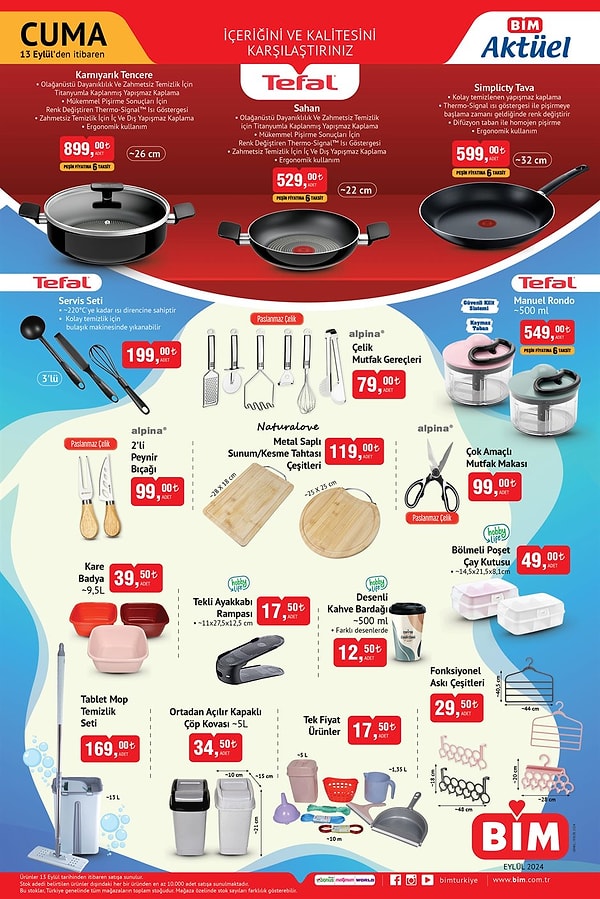 Tefal Karnıyarık Tencere 899 TL