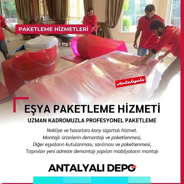 Eşya Paketleme ve Demontaj Hizmetleri