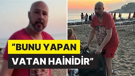 Tatil İçin Geldiği Plajda Çöpleri Gören Gurbetçi İsyan Etti: 'Bunu Yapan Vatan Hainidir'