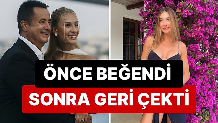 Şeyma Subaşı, Acun Ilıcalı'nın Çağla Altunkaya'yla Düğün Karelerini Önce Beğendi Sonra Beğenisini Geri Çekti!