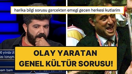 Milyoner'deki Fatih Terimli "Genel Kültür" Sorusu İzleyiciden Tepki Aldı!