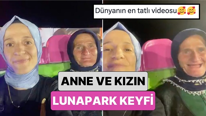 Birlikte Lunaparka Giden Anne ve Kızının Eğlendiği Anları İzlerken Pamuk Gibi Olacaksınız