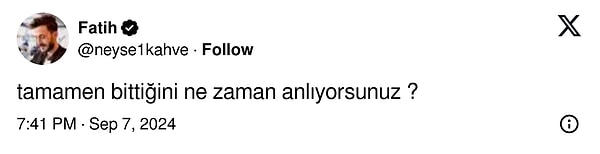 Twitter'da bir kullancı takipçilerine ''Tamamen bittiğini ne zaman anlıyorsunuz'' diye sordu. Gelen yanıtlar hüzne boğdu.