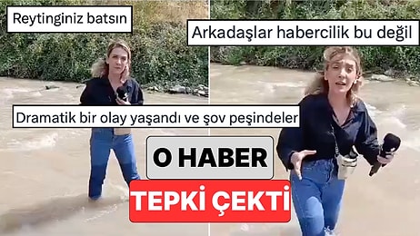 Gazeteci Rojda Altıntaş'ın Narin'in Cansız Bedeninin Bulunduğu Dereye Girerek Haber Yapması Tepki Çekti