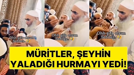 Müritlerin 'Şifa' Bulma Yöntemi Hayrete Düşürdü: Şeyhin Yaladığı Hurmayı Yediler