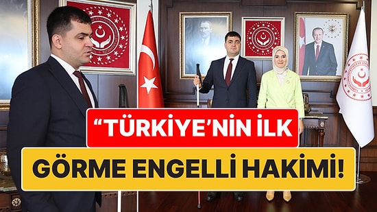 Türkiye'nin İlk Görme Engelli Hakimi Ünvanını Almaya Hak Kazanan Sabit Kılıç Hakim Yardımcısı Olarak Atandı