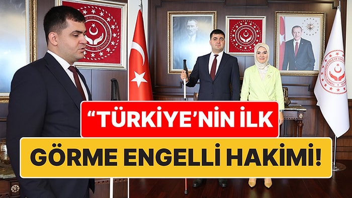 Türkiye'nin İlk Görme Engelli Hakimi Ünvanını Almaya Hak Kazanan Sabit Kılıç Hakim Yardımcısı Olarak Atandı