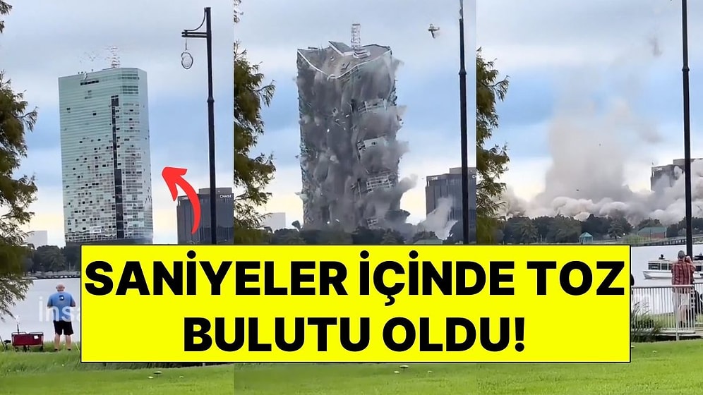 Devasa Gökdelen Saniyeler İçinde Toz Bulutu Oldu: 70 Katlı Binanın Yıkım Anı İzleyenleri Şaşkına Çevirdi