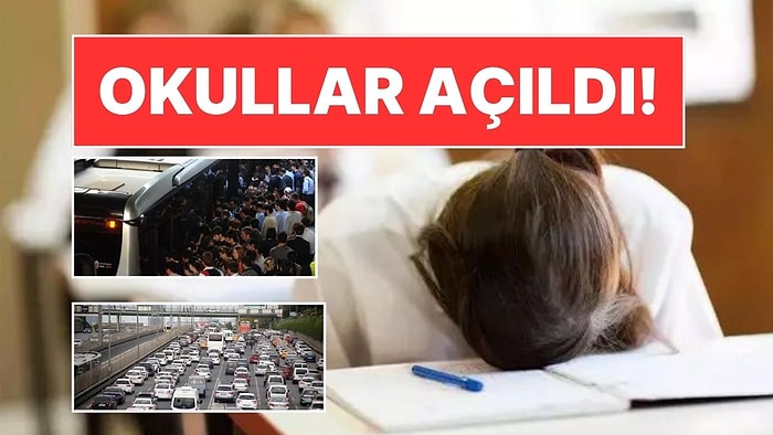 20 Milyon Öğrenci Okula Döndü, İlk Ders Zili Çaldı! Trafik Arttı, Toplu Ulaşımda Yoğunluk