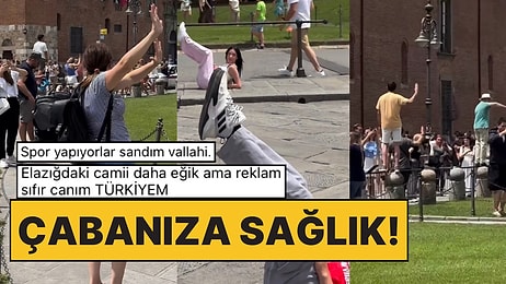 Pisa Kulesi’nde Fotoğraf Çekilmek İsteyenlerin Yerlerde Yuvarlandığı Anlar Gülümsetti