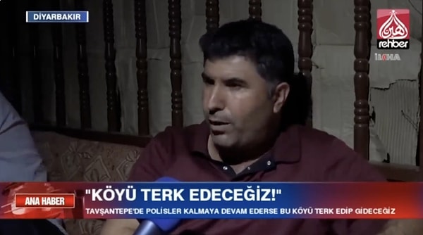 Köylüler ise polis kontrol noktasından dolayı çocuklarının ve kadınların dışarıya çıkamadığından şikayetçiydi.