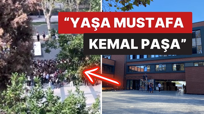 Kadıköy Anadolu Lisesi Öğrencileri Eğitim-Öğretim Yılına "Mustafa Kemal'in Askerleriyiz" Sloganlarıyla Başladı