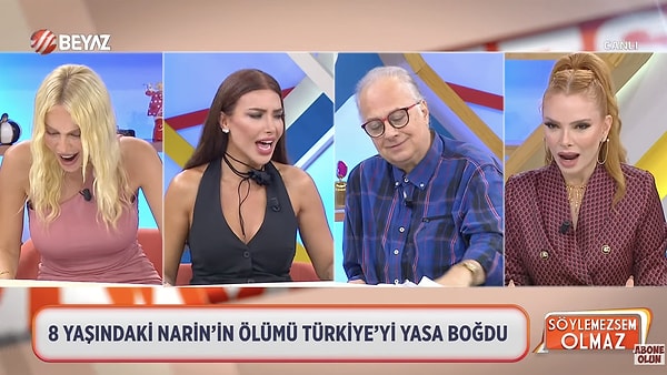 Canlı yayın esnasında "Narin için" diyerek çığlık atan ekibin bu tavrı bir kitle tarafından eleştiri aldı.