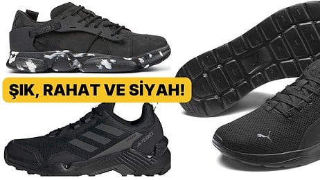 Erkekler İçin Siyah Spor Ayakkabı ve Sneaker Model Tavsiyeleri