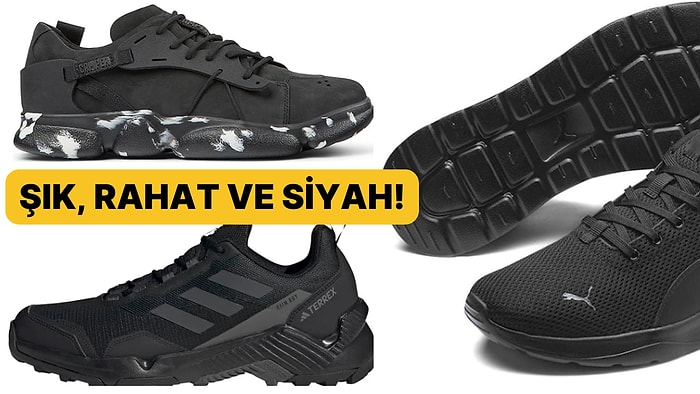 Erkekler İçin Siyah Spor Ayakkabı ve Sneaker Model Tavsiyeleri