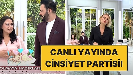 Esra Erol, Muhabiri Caner'in Bebeğinin Cinsiyet Partisini Canlı Yayında Yaptı!