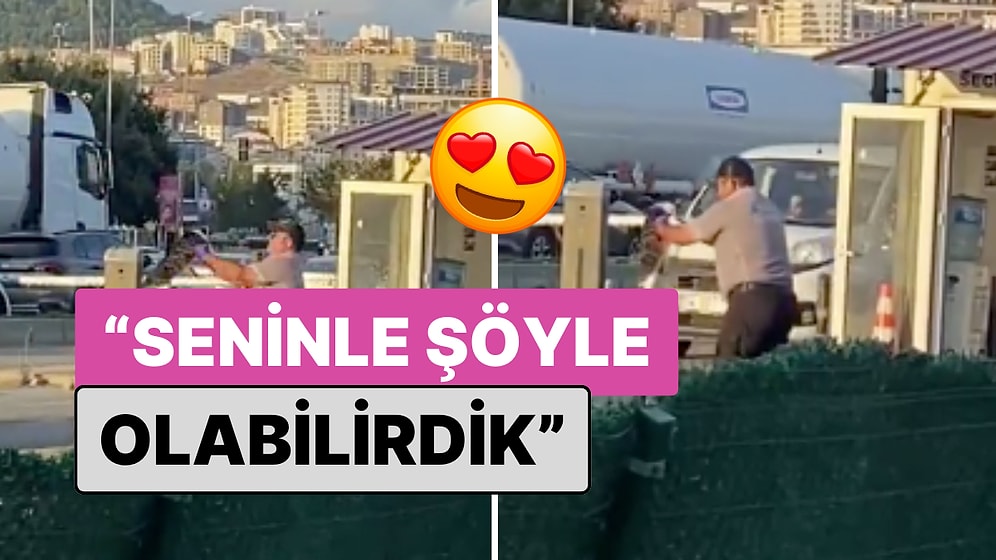 Kediyle Adeta Aşk Yaşayan Güvenlik Görevlisinin Gününüzü Güzelleştirecek Anları