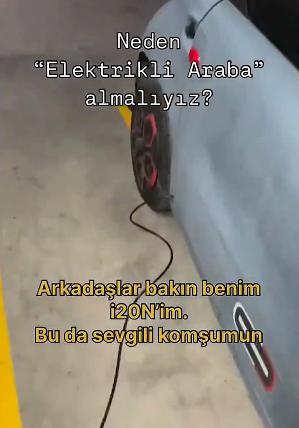 “Çok ayıp bir şey, yapan olursa fişini çekin” diyen adam binalarında şarj istasyonu olduğunu da belirtti.