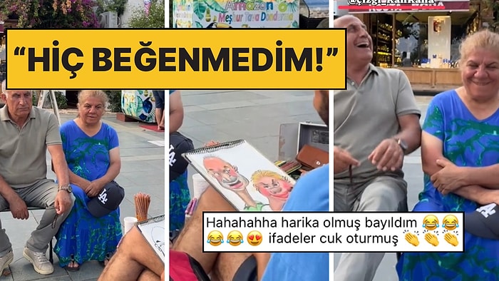 Sokak Sanatçısına Resim Çizdiren Amca ve Teyzenin Tatlı Anları: “Hiç Beğenmedim!”