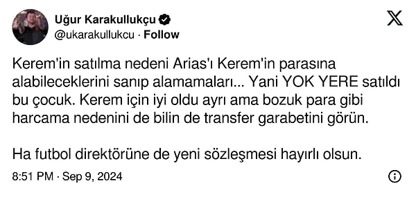 Karakullukçu'nun paylaşımı 👇