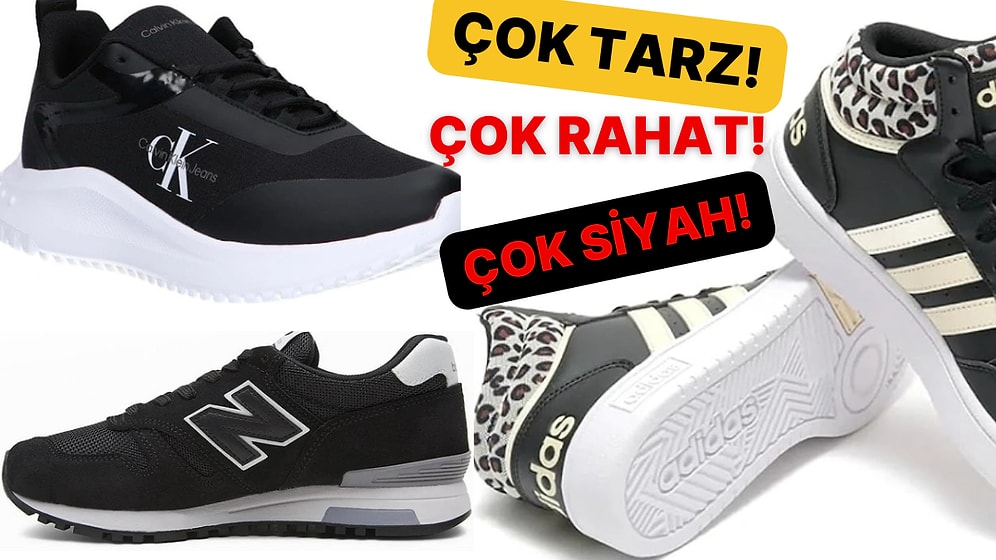 Kadınlar İçin Siyah Spor Ayakkabı ve Sneaker Model Tavsiyeleri