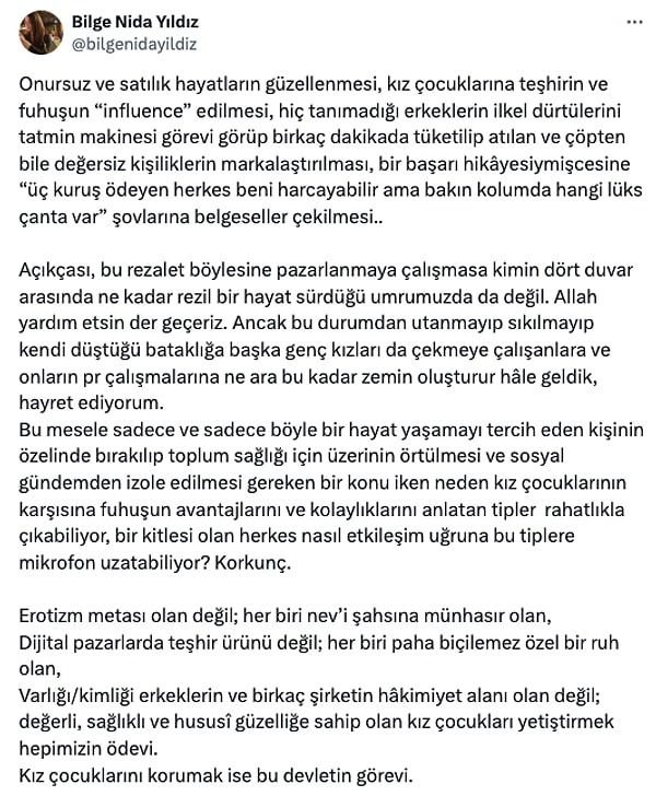 Programın ardından yine belli bir kesim tarafından eleştirilerin odağı olan Taşkın bir kullanıcıdan böyle bir tepki aldı. 👇