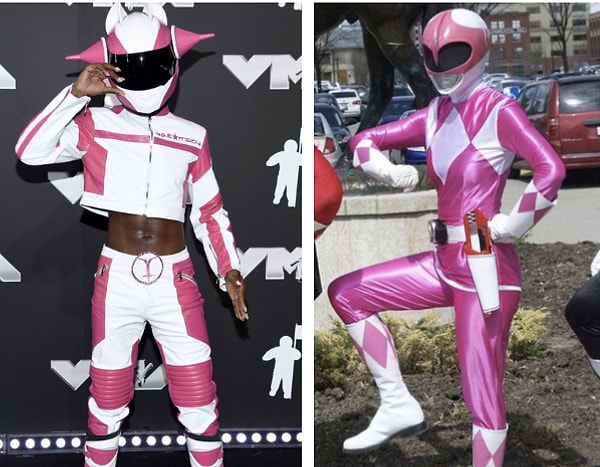 Her yaptığı olay olan Lil Nas X ise geceye Power Ranger olarak katılmaya karar verdi!