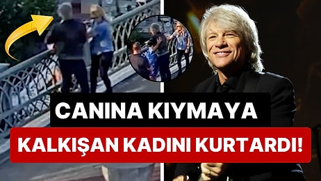 Bon Jovi Bir Köprüde Klip Çekimi Yaparken Canına Kıymaya Kalkışan Kadının Hayatını Kurtardı