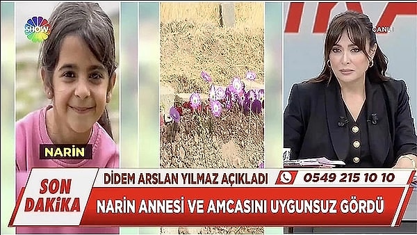 Narin'in cesedinin bulunması ve yayın yasağının kalkmasıyla beraber yayınlarına devam eden Arslan, "Kaynağıma göre Narin, annesi ve amcasını uygunsuz görmüş" diyerek bomba bir iddiada bulunurken Gülben Ergen bunu epey eleştirmişti.